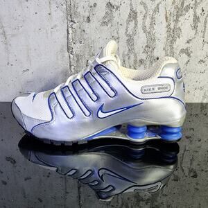 Nike Shox NZ Women's Shoes - Blue & Silver - Size 8